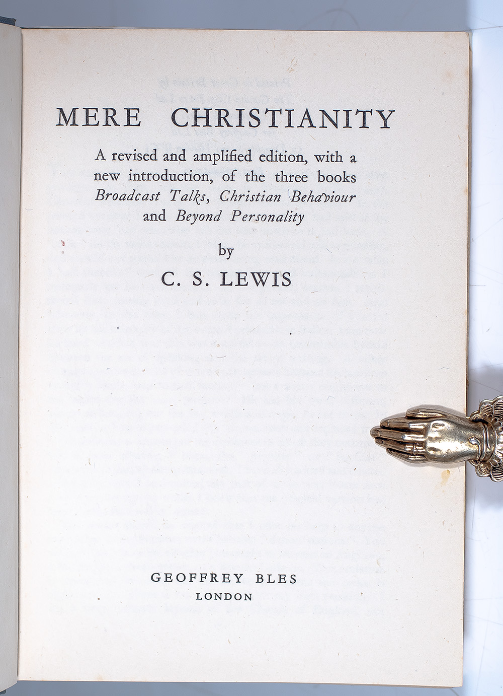Mere Christianity.