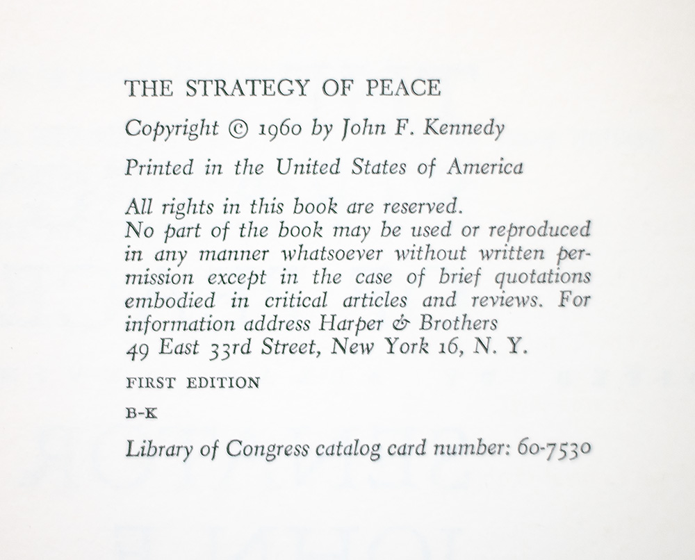 The Strategy of Peace.