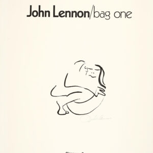 John Lennon Signed "Bag One" Lithograph.