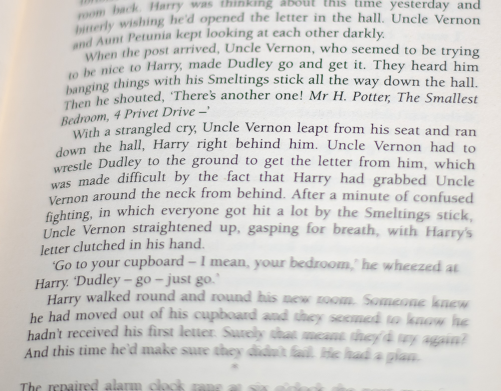 Harry Potter and the Philosopher’s Stone.