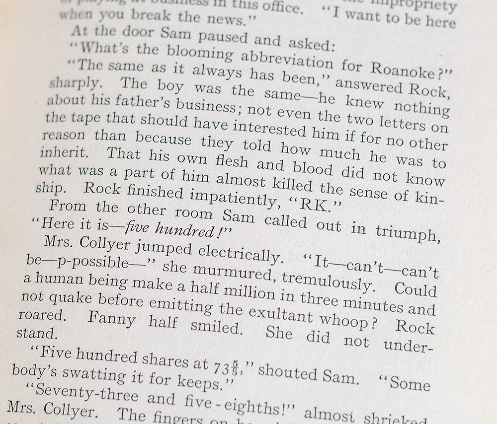 Sampson Rock of Wall Street.