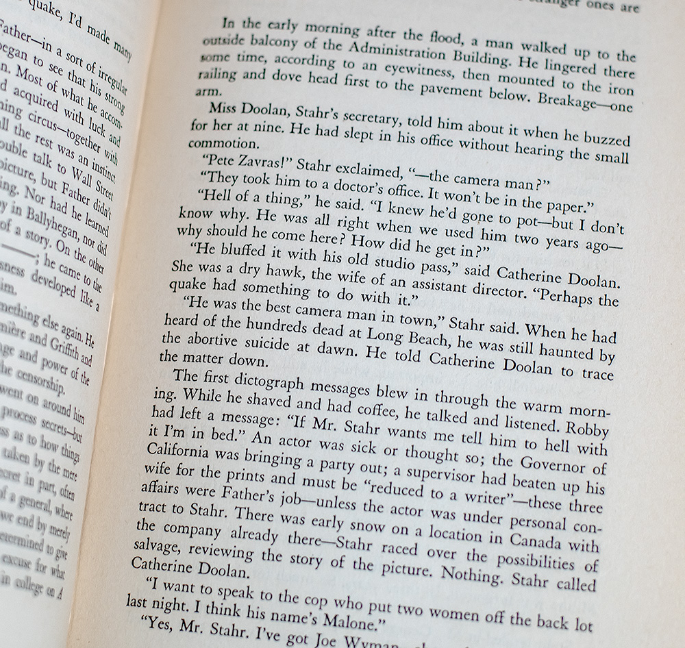 The Last Tycoon. An Unfinished Novel. Together with The Great Gatsby and Selected Stories.