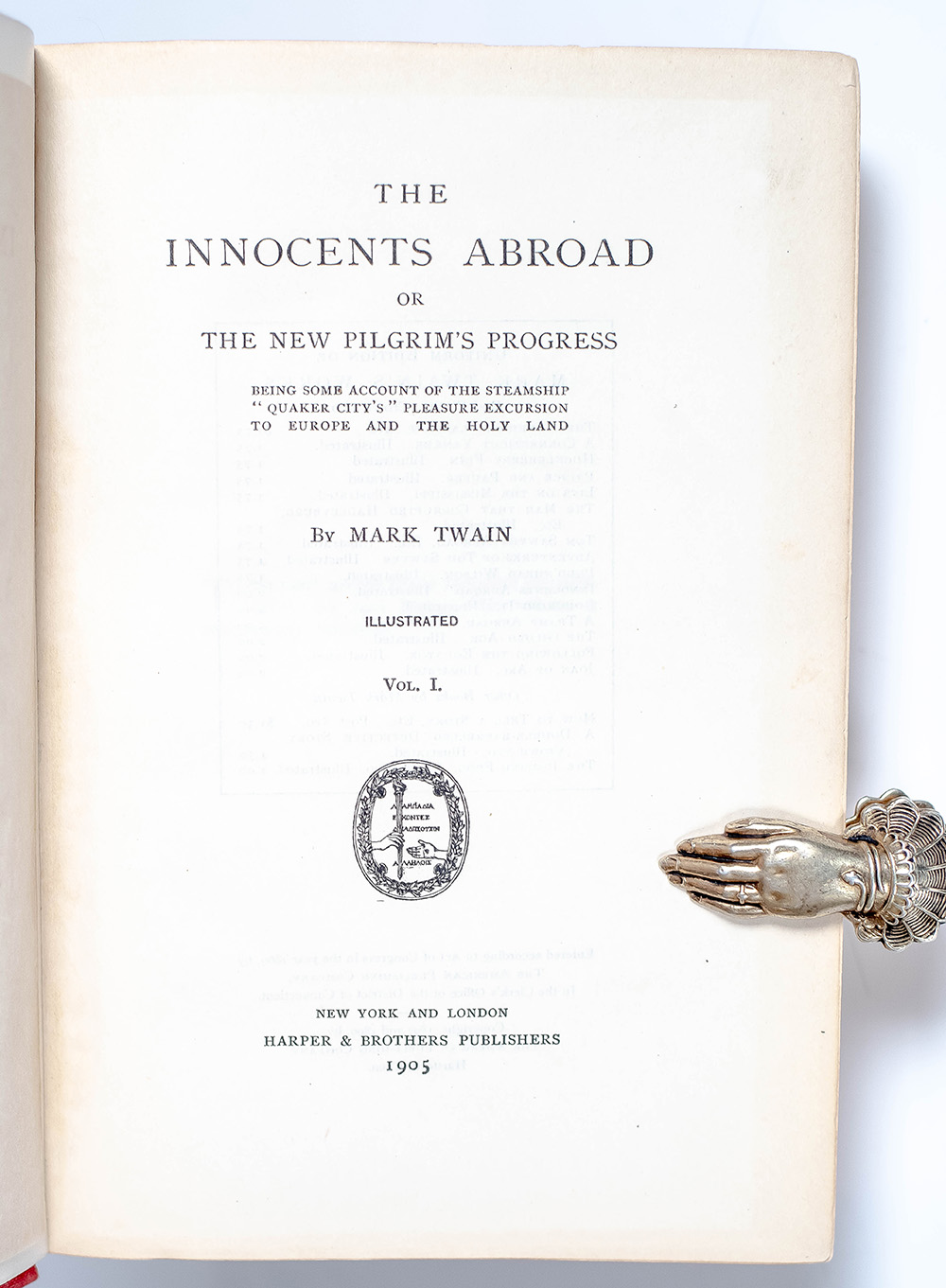 The Innocents Abroad, Or The New Pilgrims’ Progress.