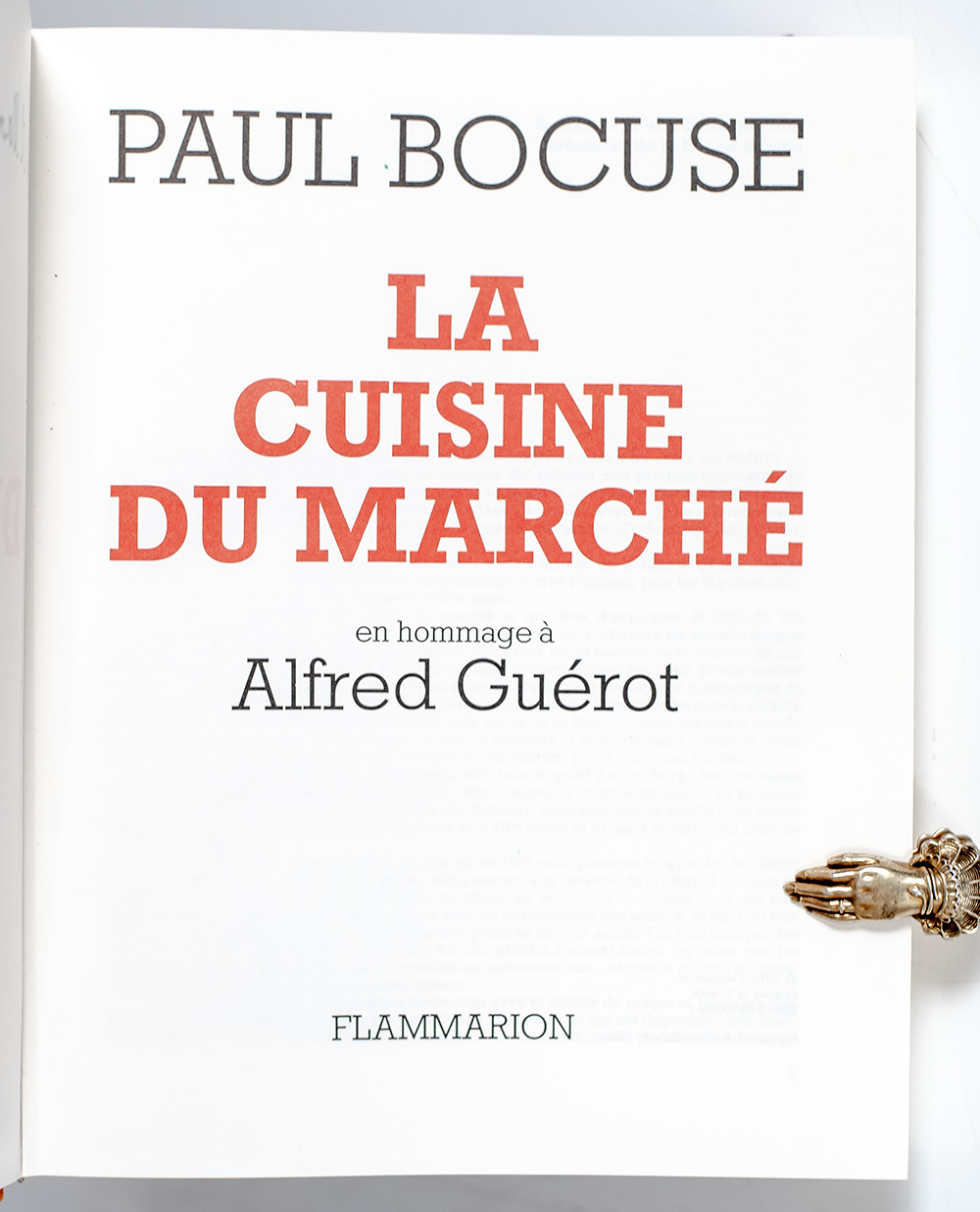 La Cuisine du Marche: en hommage a Alfred Guerot.
