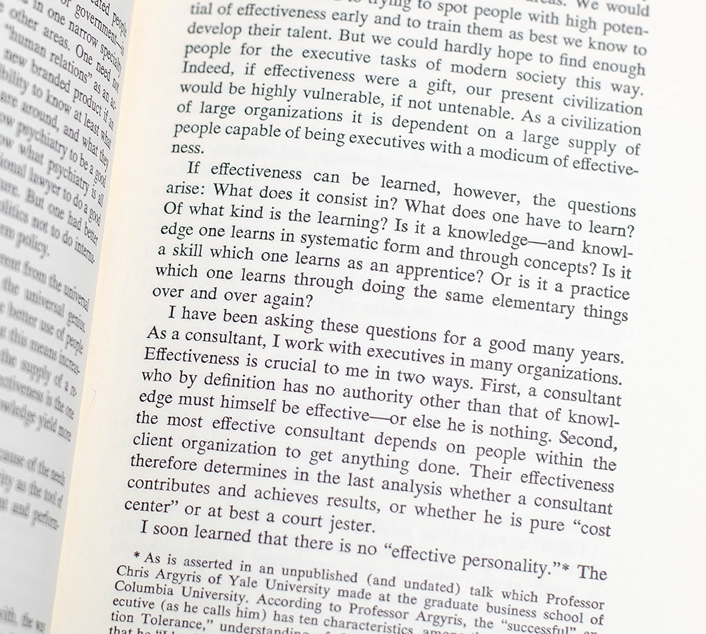 The Effective Executive.