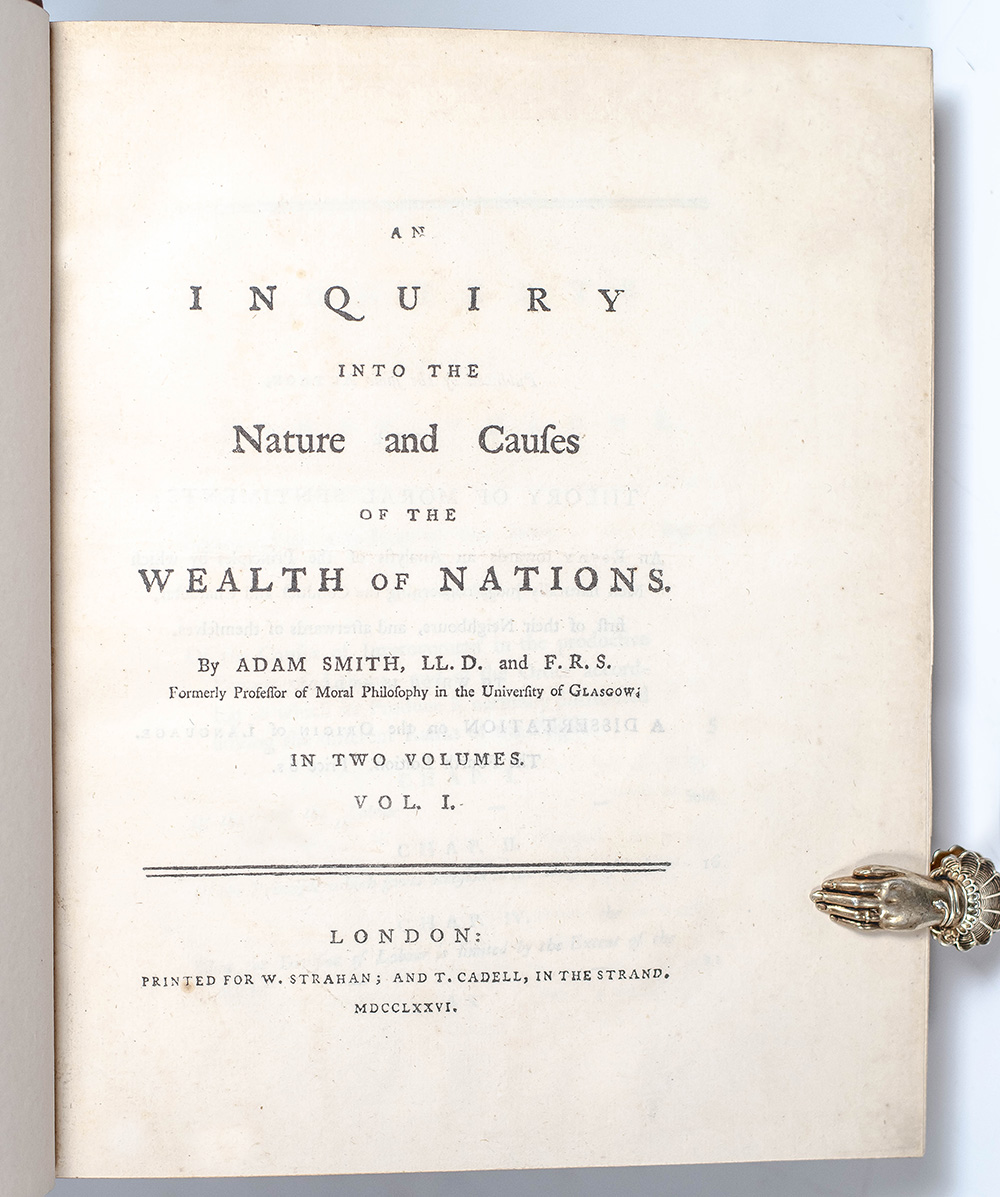An Inquiry into the Nature and Causes of the Wealth of Nations.