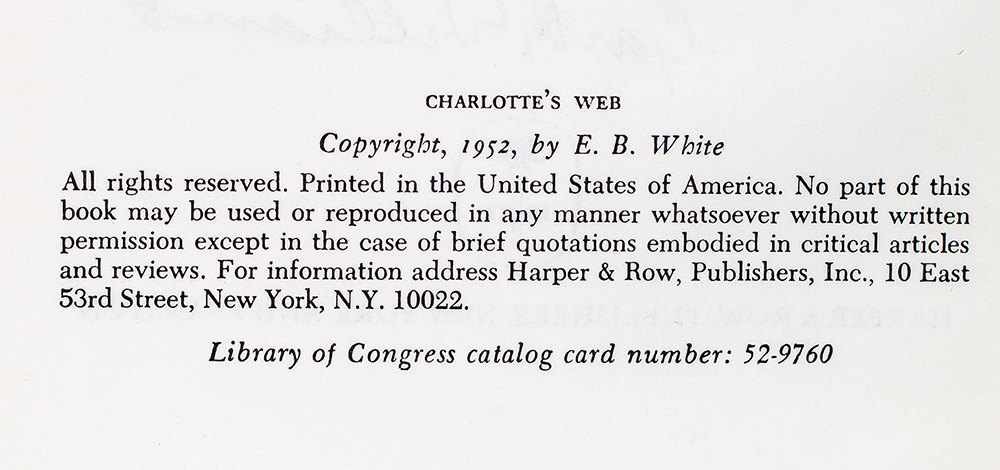 Charlotte's Web.