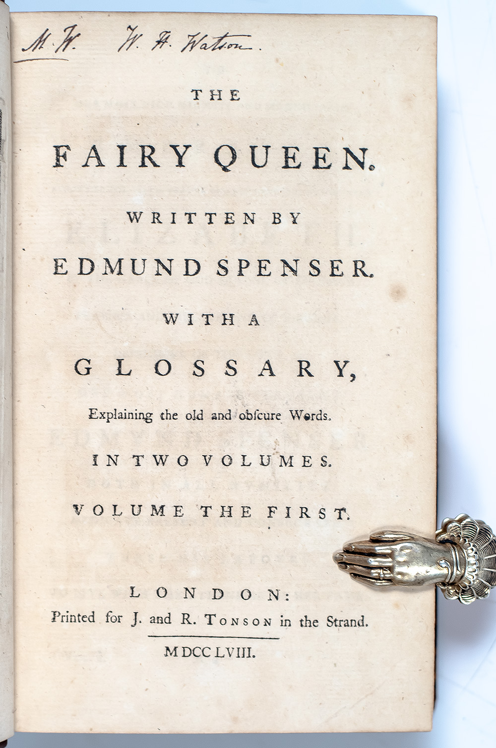 The Fairy Queen. With a Glossary, Explaining the Old and Obscure Words.