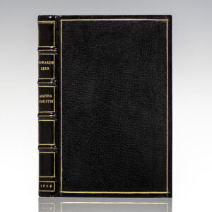 Rare First Edition of Agatha Christie's Towards Zero; Finely Bound by the Harcourt Bindery