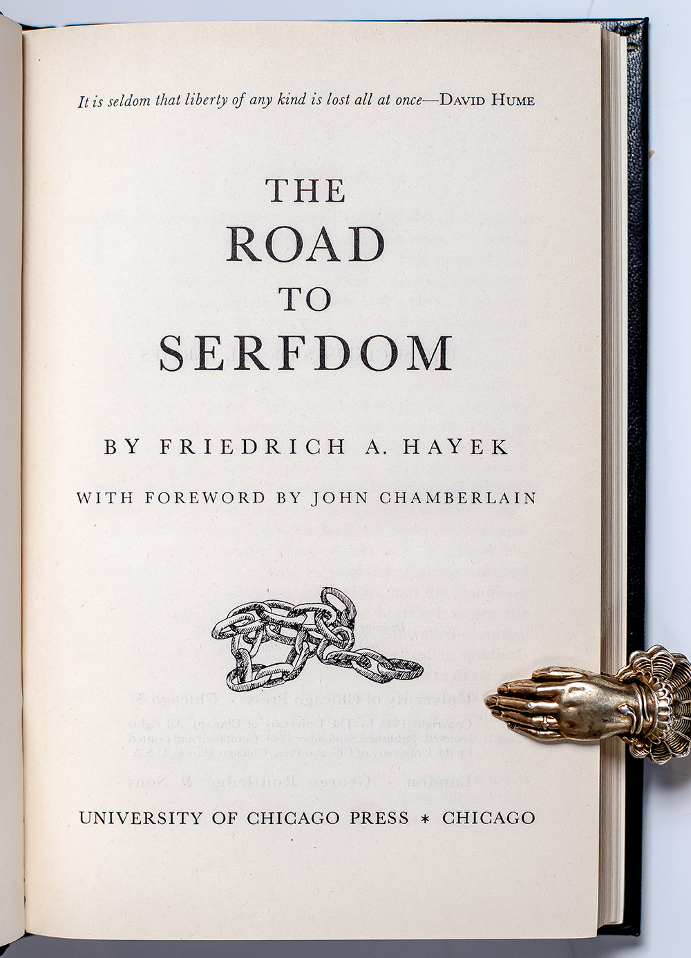 The Road to Serfdom.