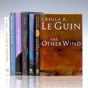 The Wizard of Earthsea, The Tombs of Atuan, The Farthest Shore, Tehanu, Tales from the Earthsea and The Other Wind.
