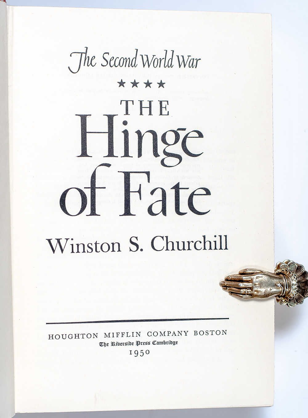 The Second World War: The Gathering Storm; Their Finest Hour; The Grand Alliance; The Hinge of Fate; Closing the Ring; Triumph and Tragedy.