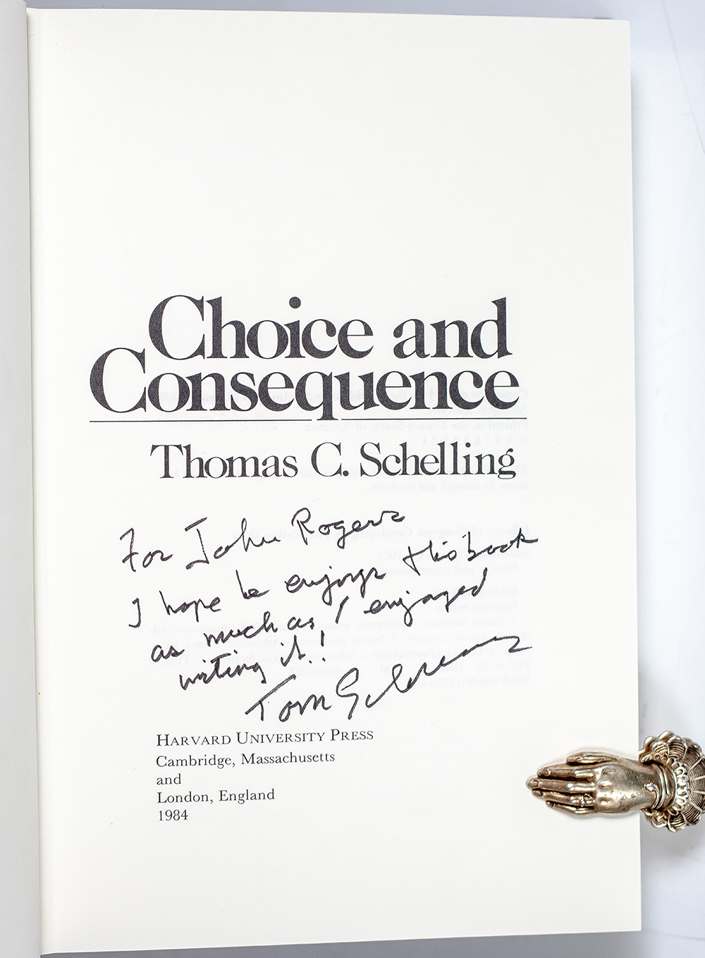 Choice and Consequence: Perspectives of an Errant Economist.