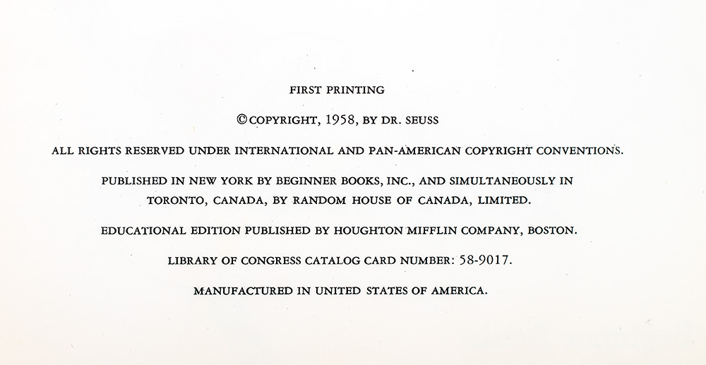 The Cat in the Hat Comes Back.