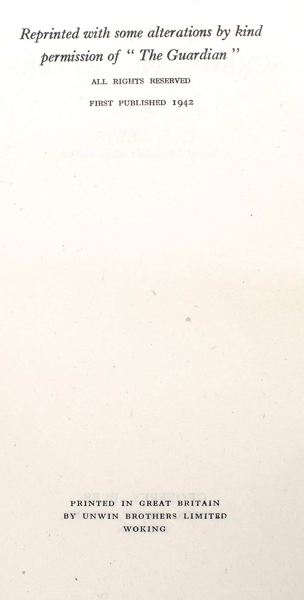 The Screwtape Letters.