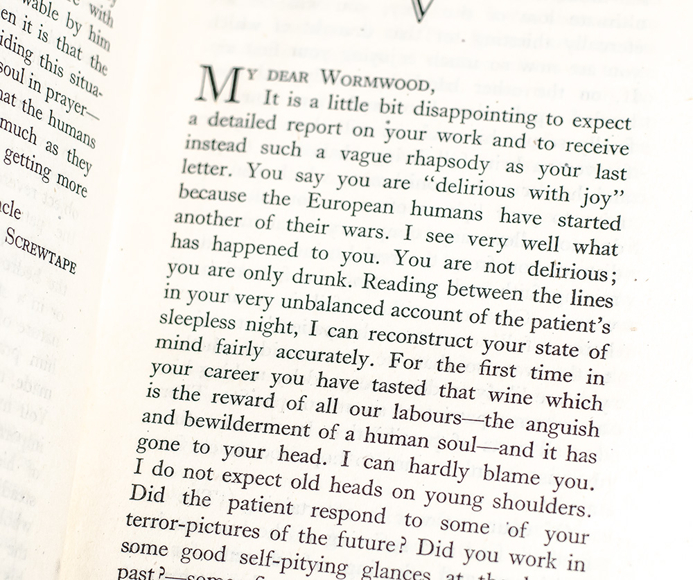 The Screwtape Letters.