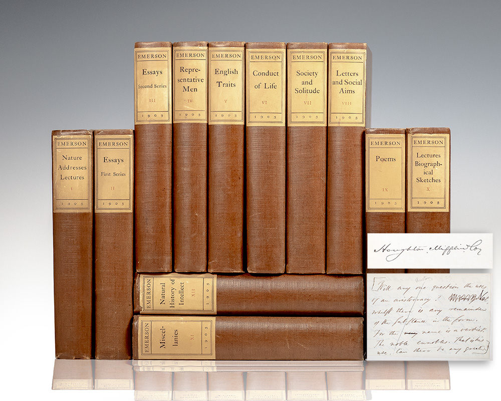 The Complete Works of Ralph Waldo Emerson with a Biographical Introduction and Notes by Edward Waldo Emerson and a General Index.