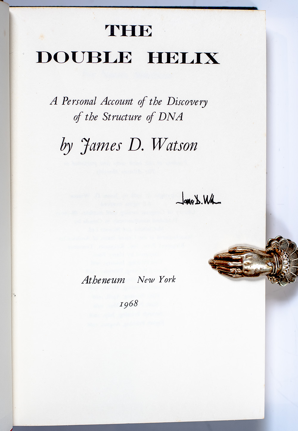 The Double Helix: A Personal Account of the Discovery of the Structure of DNA.