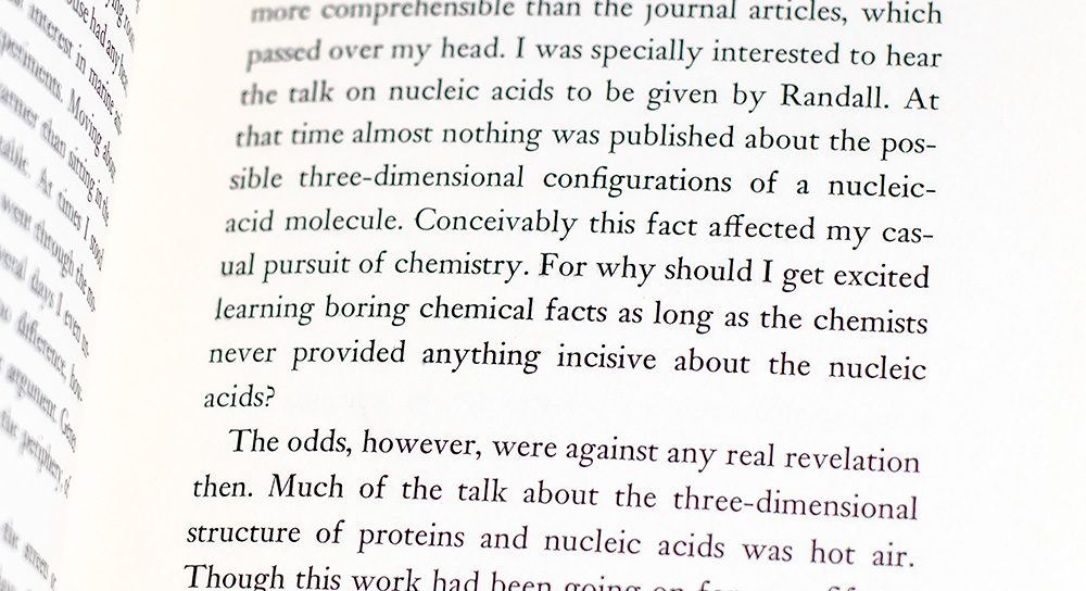 The Double Helix: A Personal Account of the Discovery of the Structure of DNA.