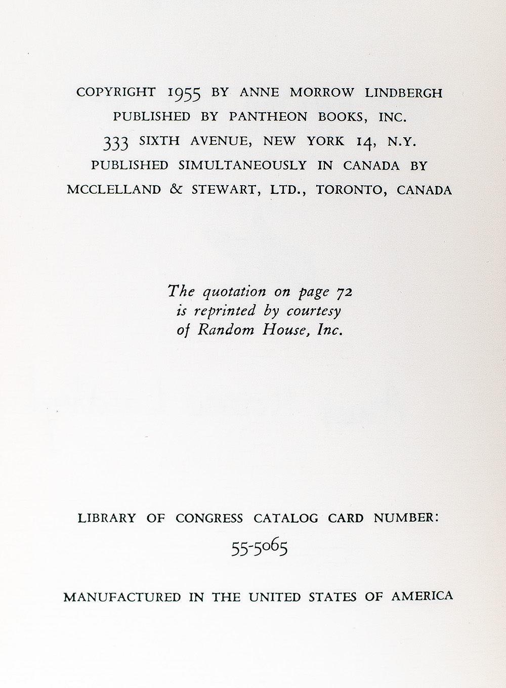 Gift From The Sea: An Answer to the Conflicts In Our Lives.