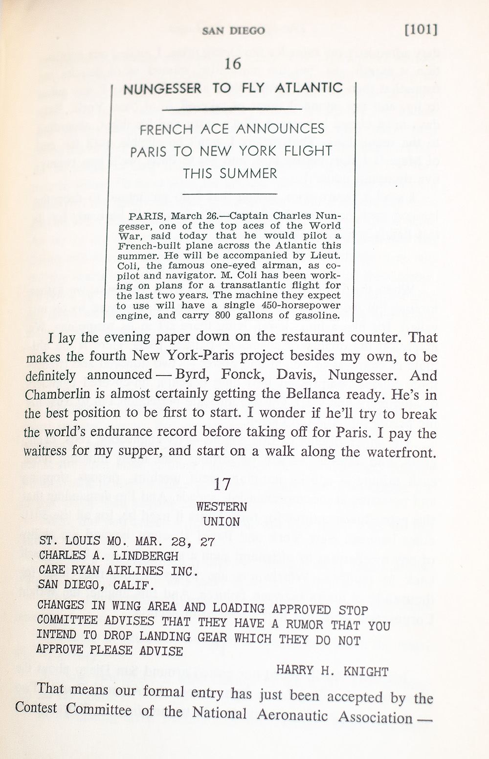 The Spirit of St. Louis.