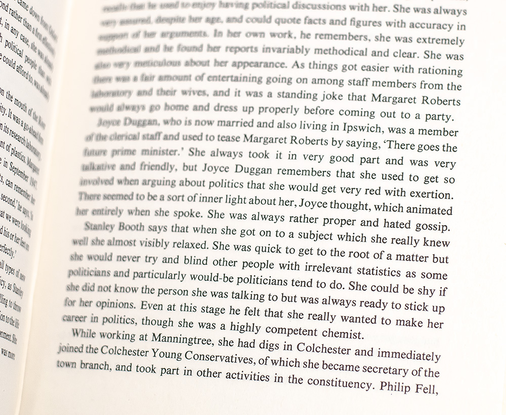 Margaret Thatcher: First Lady of the House.