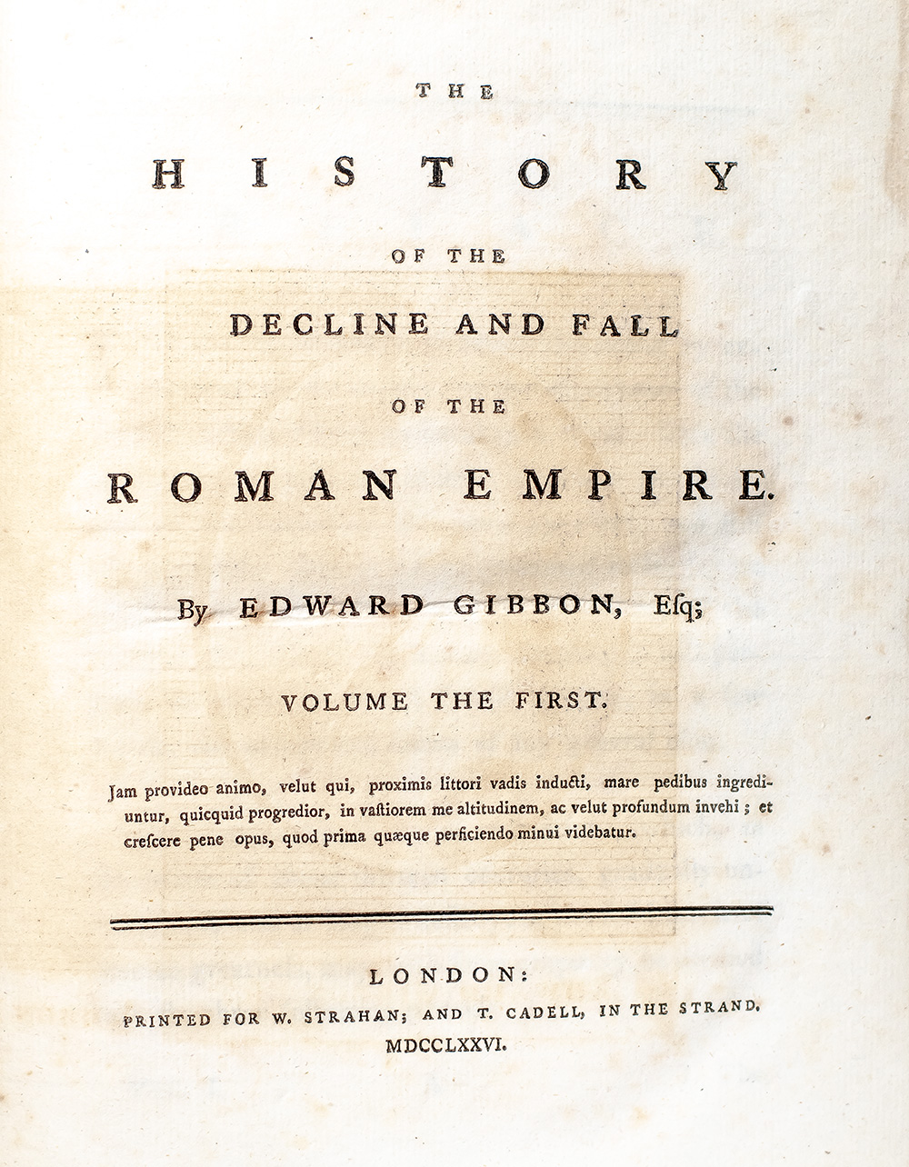 The History of the Decline and Fall of the Roman Empire.