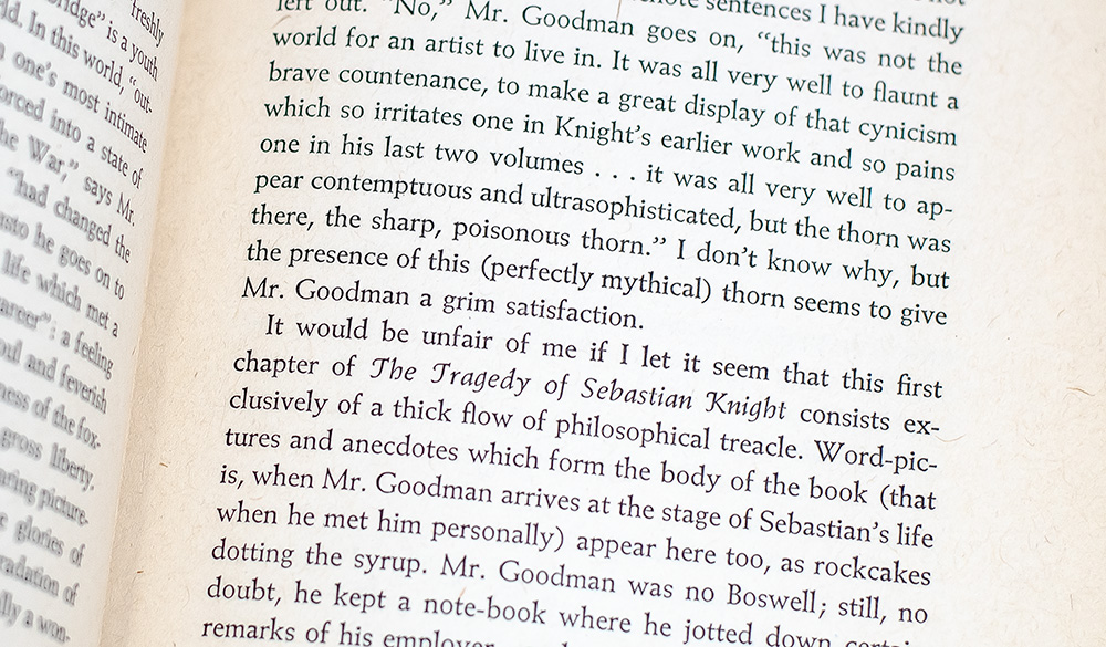 The Real Life of Sebastian Knight.