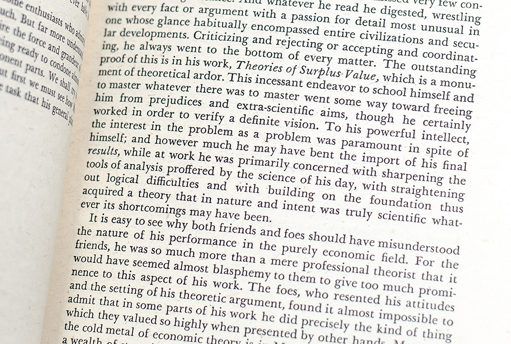 Capitalism, Socialism and Democracy.