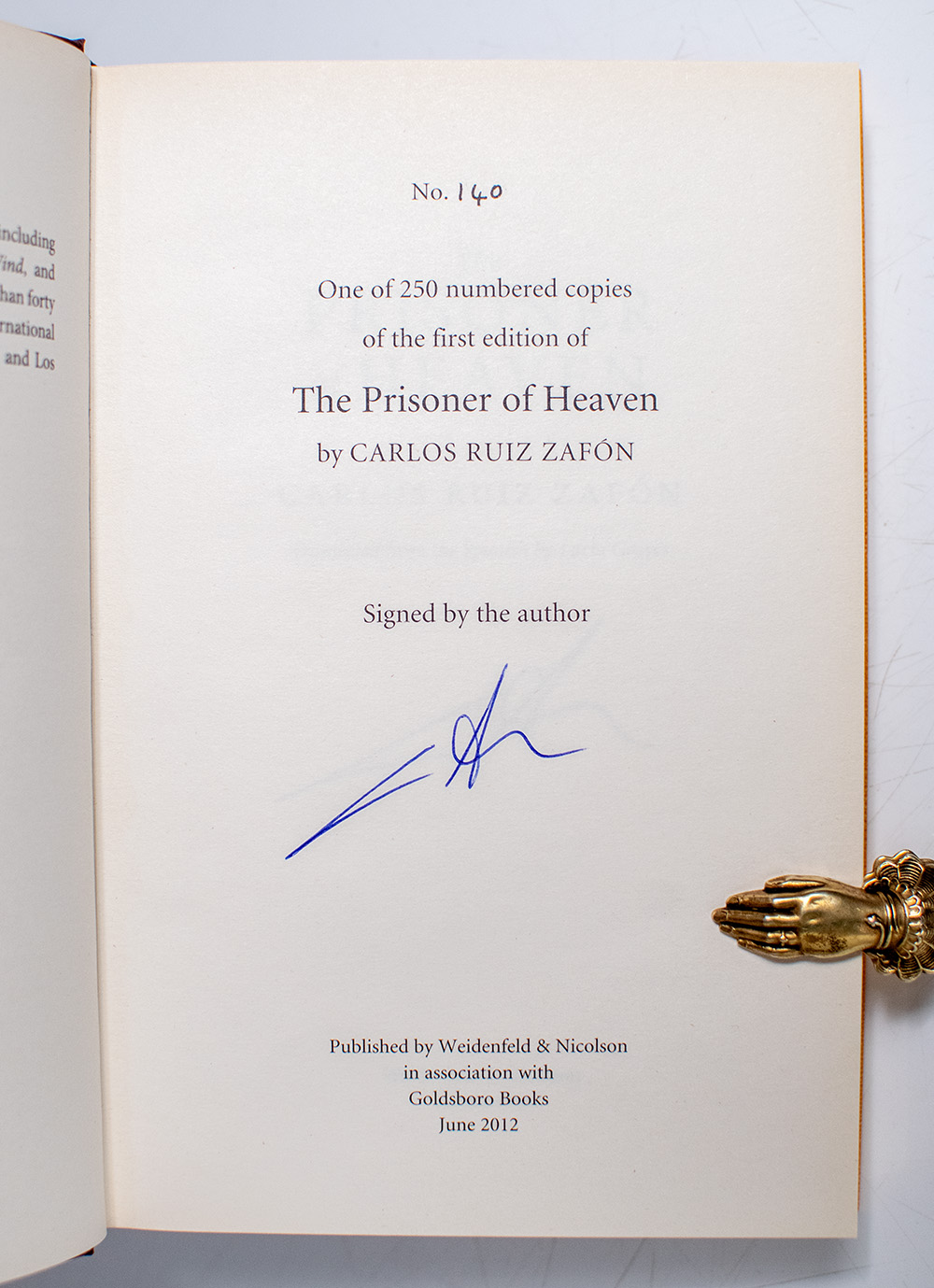 The Prisoner of Heaven.