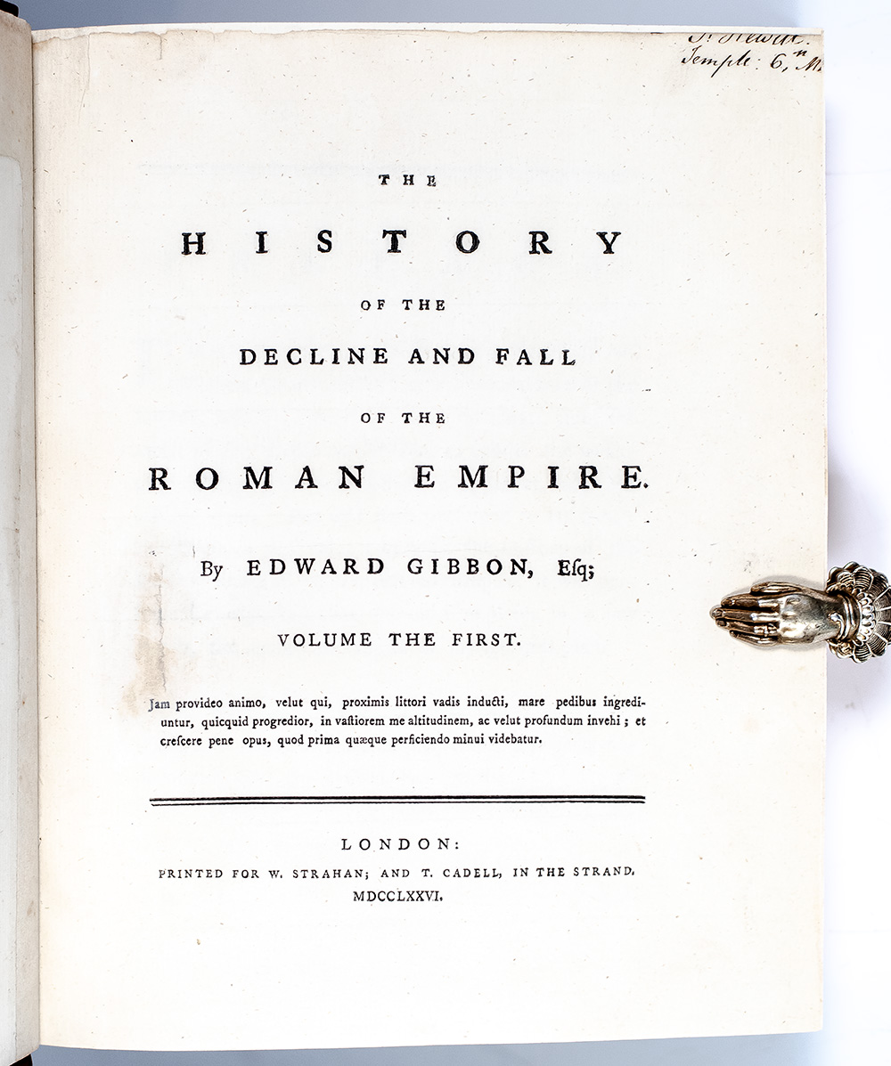 The History of the Decline and Fall of the Roman Empire.