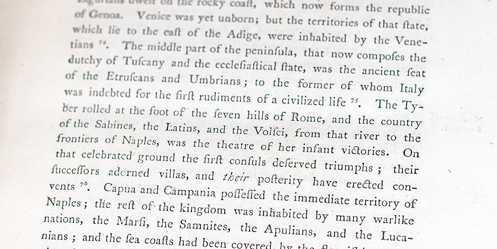 The History of the Decline and Fall of the Roman Empire.