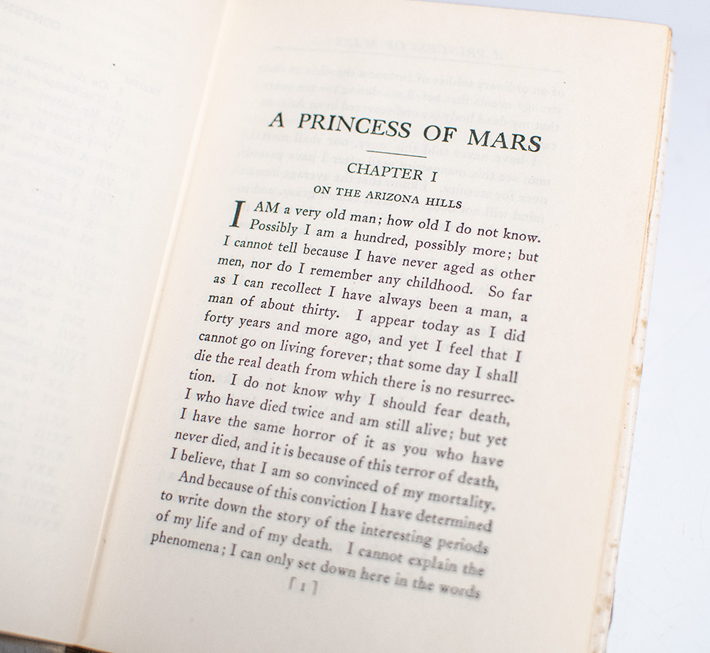 A Princess of Mars.
