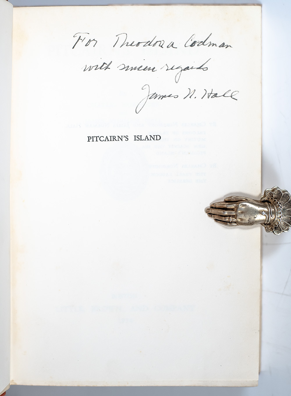 The Bounty Trilogy: Mutiny on the Bounty, Men Against the Sea, Pitcairn's Island.