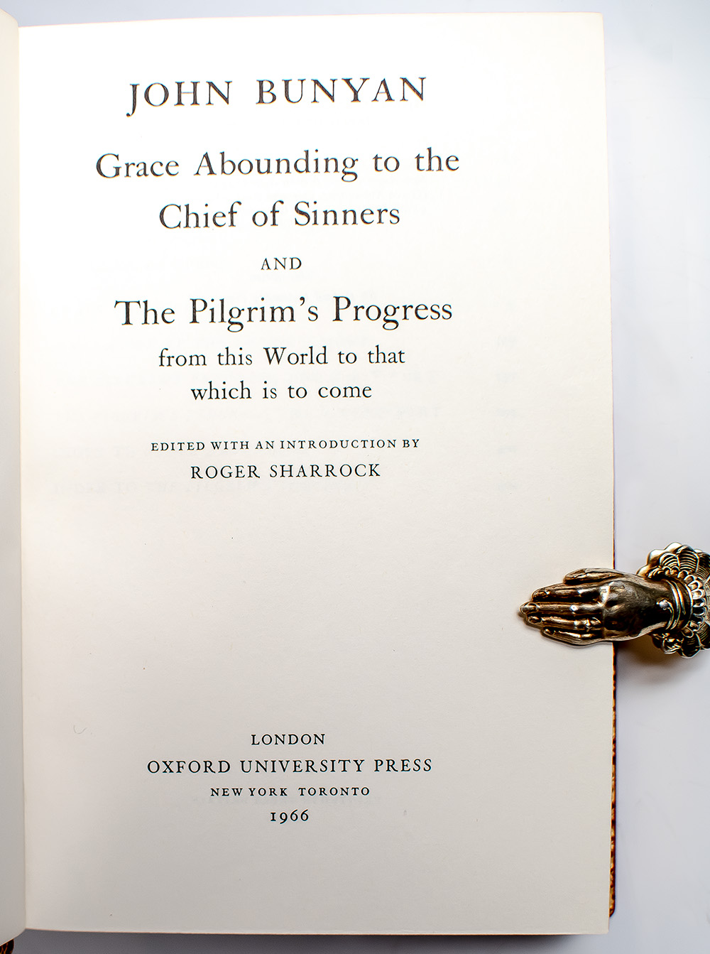 Grace Abounding to the Chief of Sinners and The Pilgrim's Progress from this World to that which is to come.