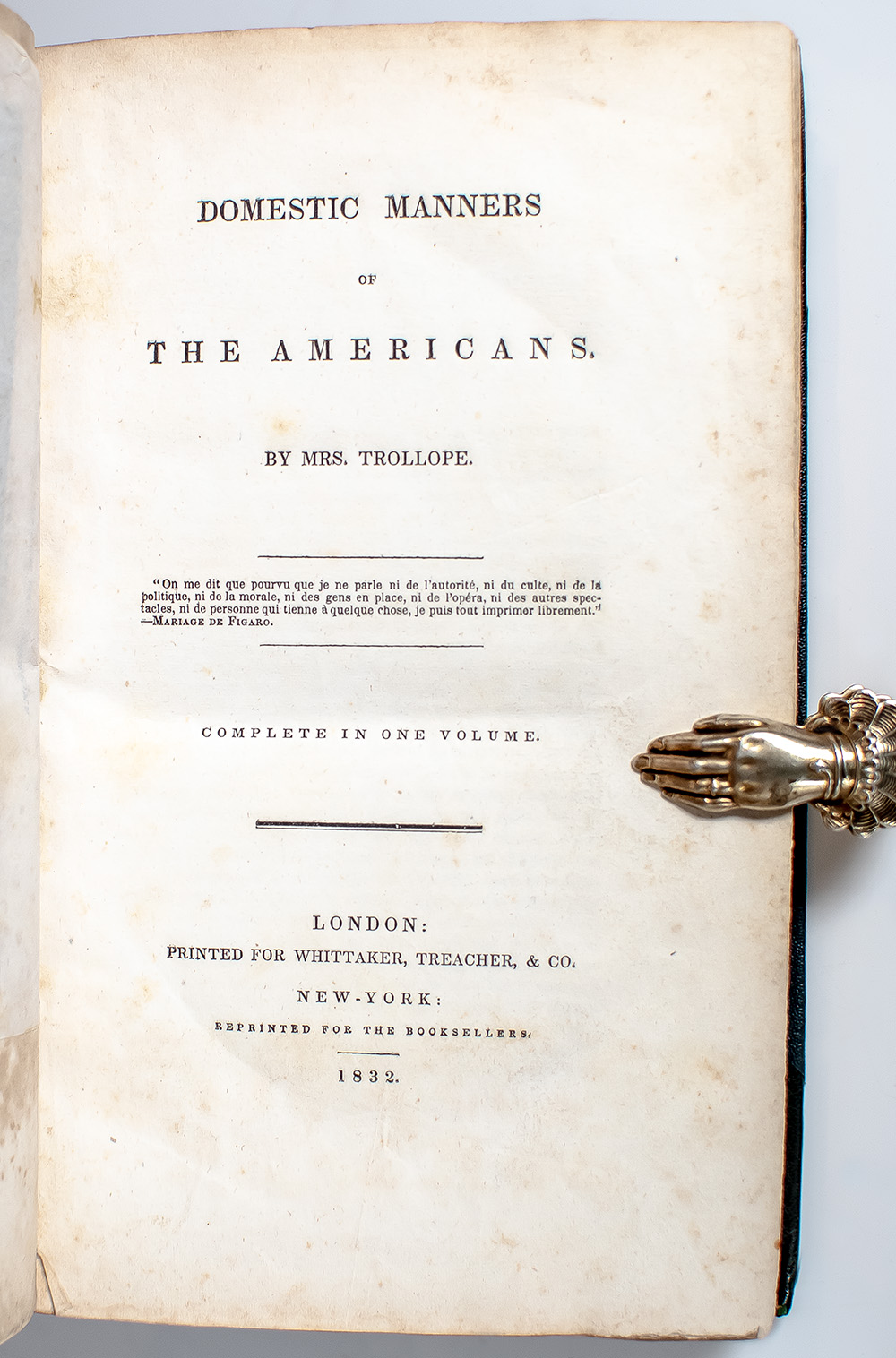 Domestic Manners of The Americans.