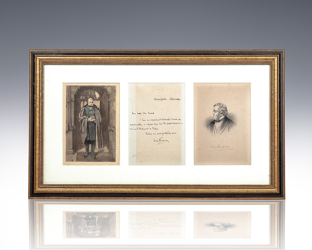 William M. Thackeray Autograph Letter Signed.