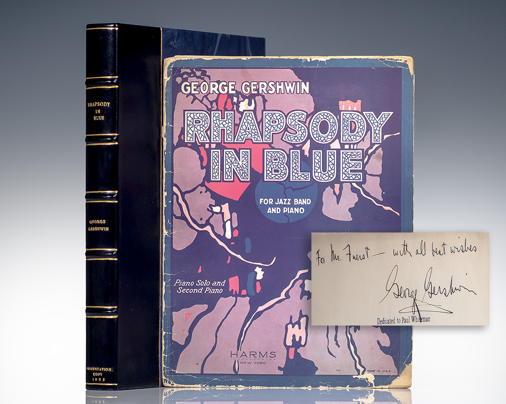 George Gershwin Signed Rhapsody in Blue Piano Score.