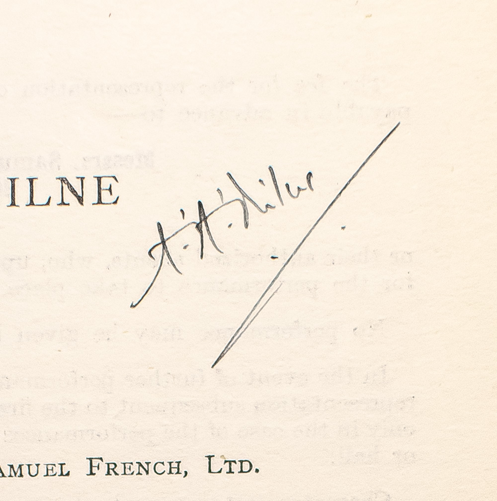 Ten Plays: Mr. Pim Passes By: A Comedy in Three Acts, The Stepmother: A Play in One Act, Wurzel-Flummery: A Comedy in One Act, The Romantic Age: A Comedy in Three Acts, The Artist: A Duologue, The Camberley Triangle: A Comedy in One Act, To Have the Honour: A Comedy in Three Acts, The Man in the Bowler Hat: A Terribly Exciting Affair, The Boy Comes Home: A Comedy in One Act, Ariadne, or Business First: A Comedy in Three Acts.