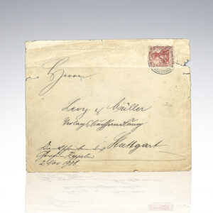 Ferdinand von Zeppelin Autograph Postcard Signed.