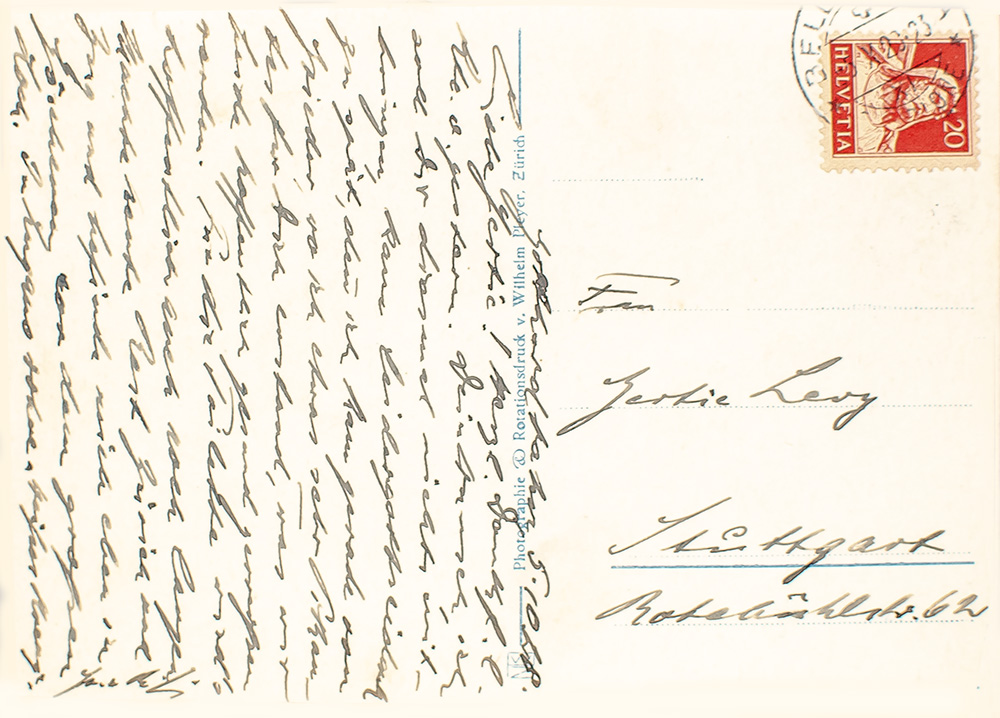 Ferdinand von Zeppelin Autograph Postcard Signed.
