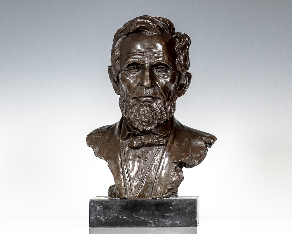 Bronze Bust of Abraham Lincoln.