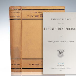 Untersuchungen Uber Die Theorie Des Preises. [Studies on the Theory of Price.]