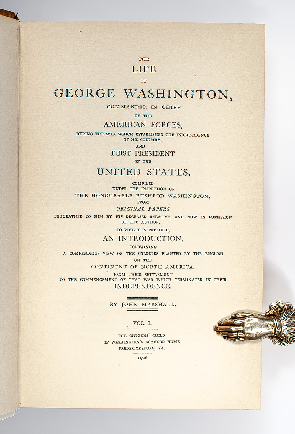 The Life of George Washington.