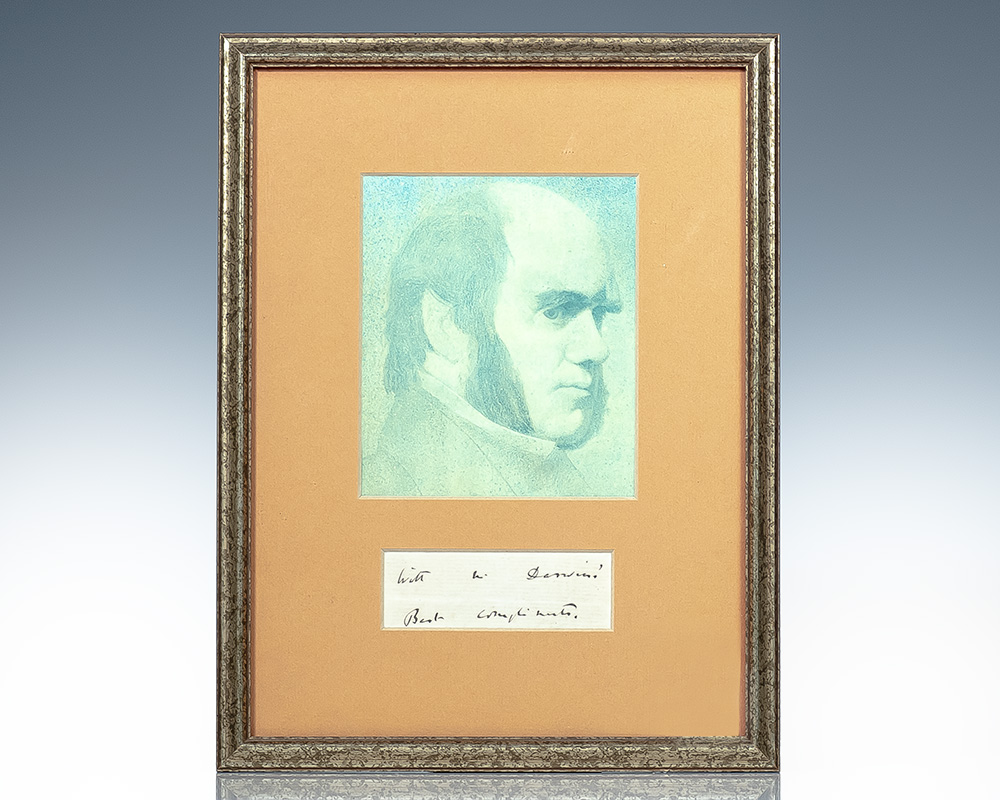 Charles Darwin Autograph.