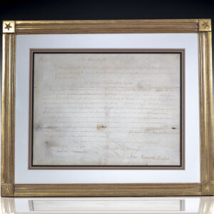 George Washington's Commission as General and Commander in Chief of the Army of the United Colonies.