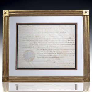 George Washington Signed Appointment of the First Surveyor General.