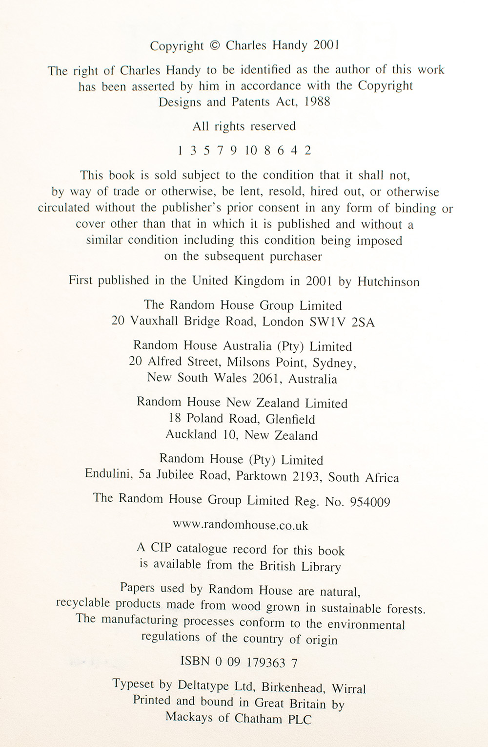 The Elephant and the Flea: Looking Backwards to the Future.