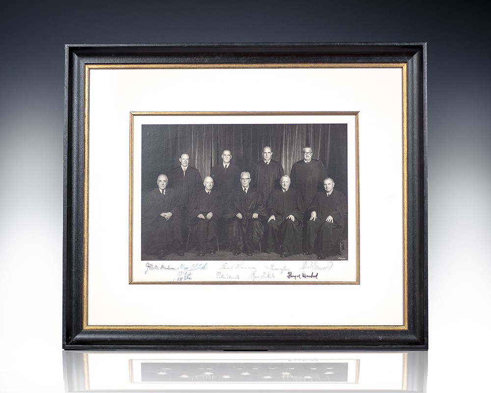 Warren Court Signed Photograph.