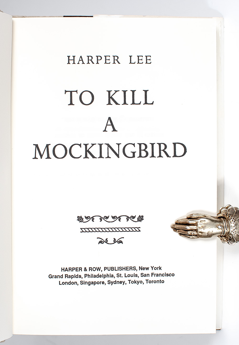 To Kill A Mockingbird.